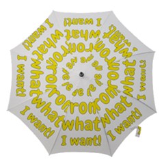 Save Me From What I Want Hook Handle Umbrellas (medium) by Valentinaart