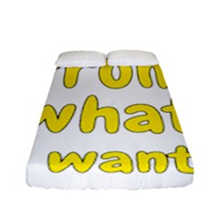 Save Me From What I Want Fitted Sheet (full/ Double Size) by Valentinaart