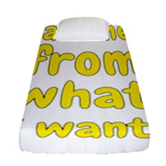 Save Me From What I Want Fitted Sheet (single Size) by Valentinaart