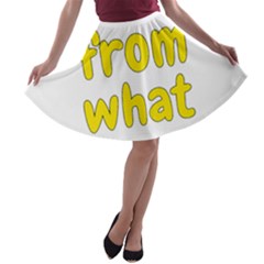 Save Me From What I Want A-line Skater Skirt by Valentinaart