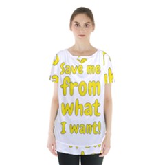 Save Me From What I Want Skirt Hem Sports Top