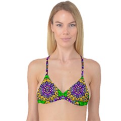 Sunshine In Mind The Season Is Decorative Fine Reversible Tri Bikini Top by pepitasart