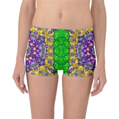 Sunshine In Mind The Season Is Decorative Fine Reversible Boyleg Bikini Bottoms by pepitasart