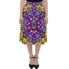 Sunshine In Mind The Season Is Decorative Fine Folding Skater Skirt by pepitasart