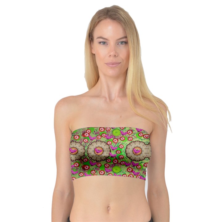 Love The Wood Garden Of Apples Bandeau Top