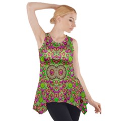 Love The Wood Garden Of Apples Side Drop Tank Tunic by pepitasart