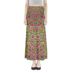 Love The Wood Garden Of Apples Full Length Maxi Skirt by pepitasart