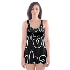 Save Me From What I Want Skater Dress Swimsuit by Valentinaart