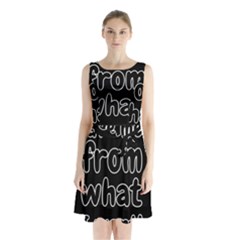 Save Me From What I Want Sleeveless Waist Tie Chiffon Dress