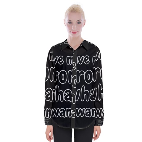 Save Me From What I Want Womens Long Sleeve Shirt by Valentinaart