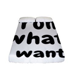 Save Me From What I Want Fitted Sheet (full/ Double Size) by Valentinaart