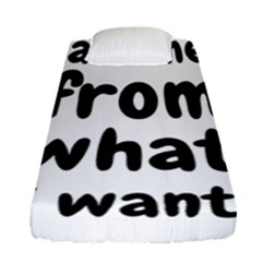 Save Me From What I Want Fitted Sheet (single Size) by Valentinaart