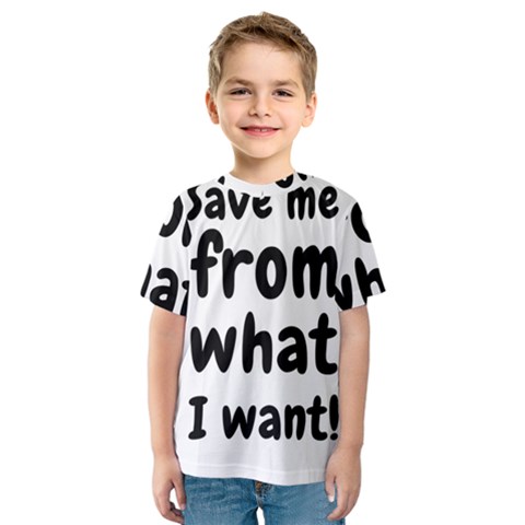 Save Me From What I Want Kids  Sport Mesh Tee by Valentinaart