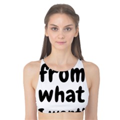 Save Me From What I Want Tank Bikini Top by Valentinaart