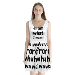 Save Me From What I Want Split Back Mini Dress  by Valentinaart