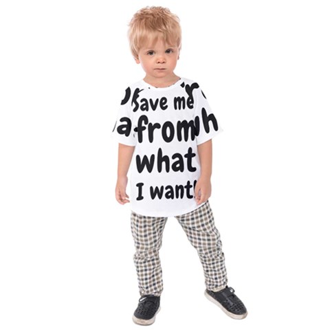 Save Me From What I Want Kids Raglan Tee by Valentinaart