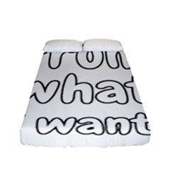 Save Me From What I Want Fitted Sheet (full/ Double Size) by Valentinaart