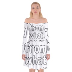 Save Me From What I Want Off Shoulder Skater Dress by Valentinaart