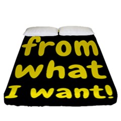 Save Me From What I Want Fitted Sheet (queen Size) by Valentinaart