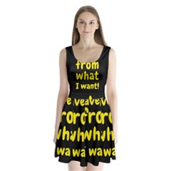 Save Me From What I Want Split Back Mini Dress  by Valentinaart