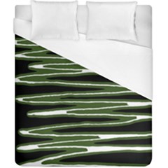 Sketched Wavy Stripes Pattern Duvet Cover (california King Size) by dflcprints