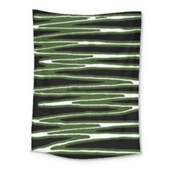 Sketched Wavy Stripes Pattern Medium Tapestry by dflcprints