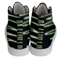 Sketched Wavy Stripes Pattern Men s Hi-Top Skate Sneakers View4