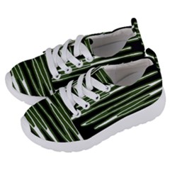 Sketched Wavy Stripes Pattern Kids  Lightweight Sports Shoes