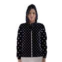 Black Polka Dots Hooded Wind Breaker (Women) View1