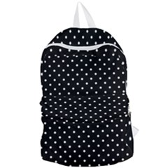 Black Polka Dots Foldable Lightweight Backpack