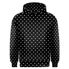 Black Polka Dots Men s Overhead Hoodie