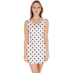 White Polka Dots Bodycon Dress by jumpercat