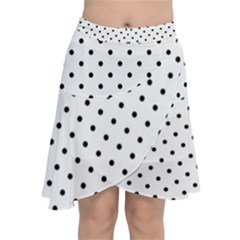 White Polka Dots Chiffon Wrap by jumpercat