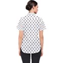 White Polka Dots Women s Short Sleeve Shirt View2