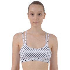 White Polka Dots Line Them Up Sports Bra by jumpercat