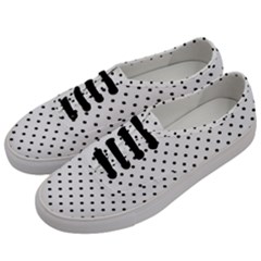 White Polka Dots Men s Classic Low Top Sneakers by jumpercat