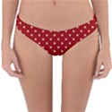 Red Polka Dots Reversible Hipster Bikini Bottoms View1