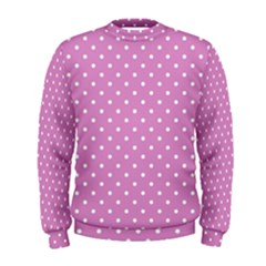 Pink Polka Dots Men s Sweatshirt by jumpercat