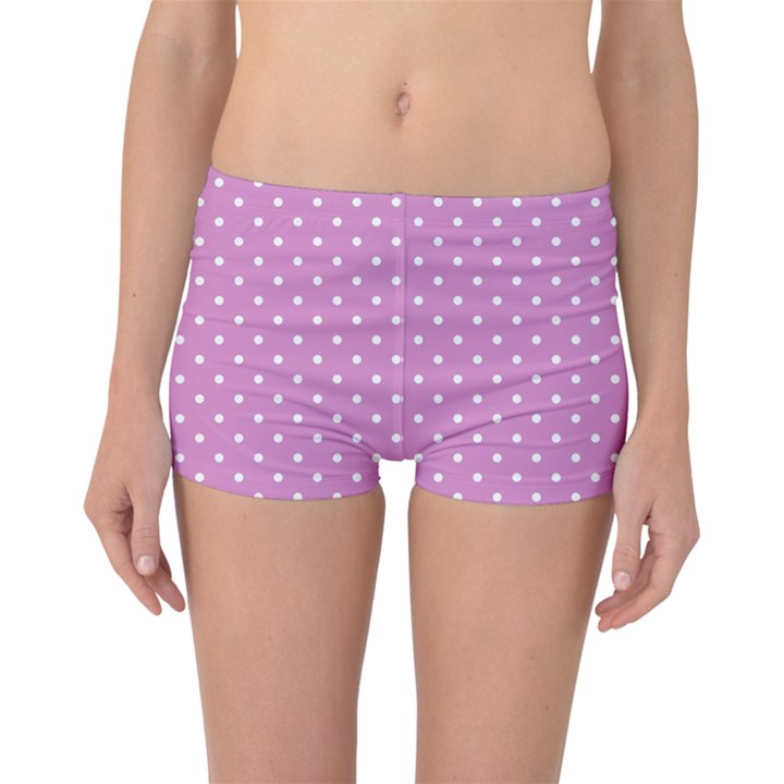 Pink Polka Dots Boyleg Bikini Bottoms