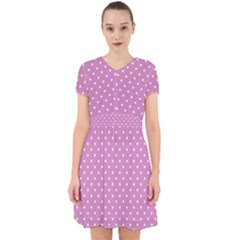 Pink Polka Dots Adorable In Chiffon Dress