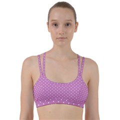 Pink Polka Dots Line Them Up Sports Bra by jumpercat