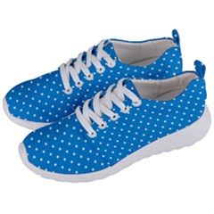 Blue Polka Dots Men s Lightweight Sports Shoes