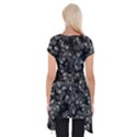 Dark Leaves Short Sleeve Side Drop Tunic View2