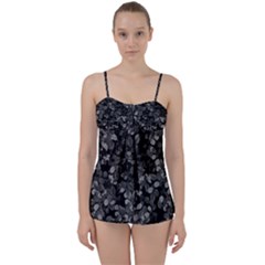 Dark Leaves Babydoll Tankini Set by jumpercat