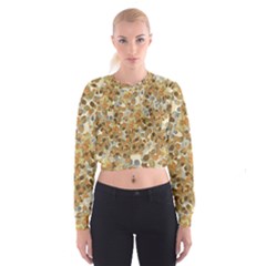 Leaves Autumm Cropped Sweatshirt by jumpercat