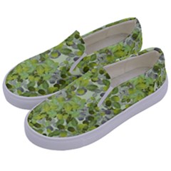 Leaves Fresh Kids  Canvas Slip Ons by jumpercat