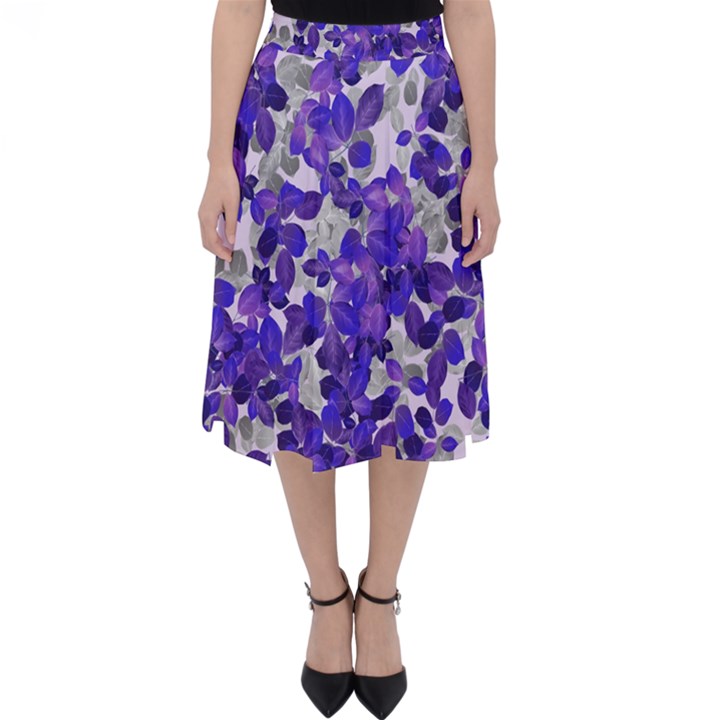 Mistic Leaves Folding Skater Skirt