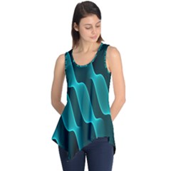 Background Light Glow Blue Green Sleeveless Tunic by Nexatart