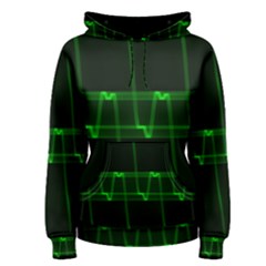 Background Signal Light Glow Green Women s Pullover Hoodie by Nexatart