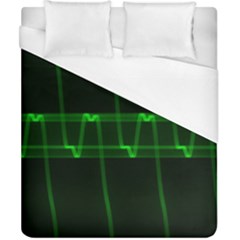 Background Signal Light Glow Green Duvet Cover (california King Size) by Nexatart